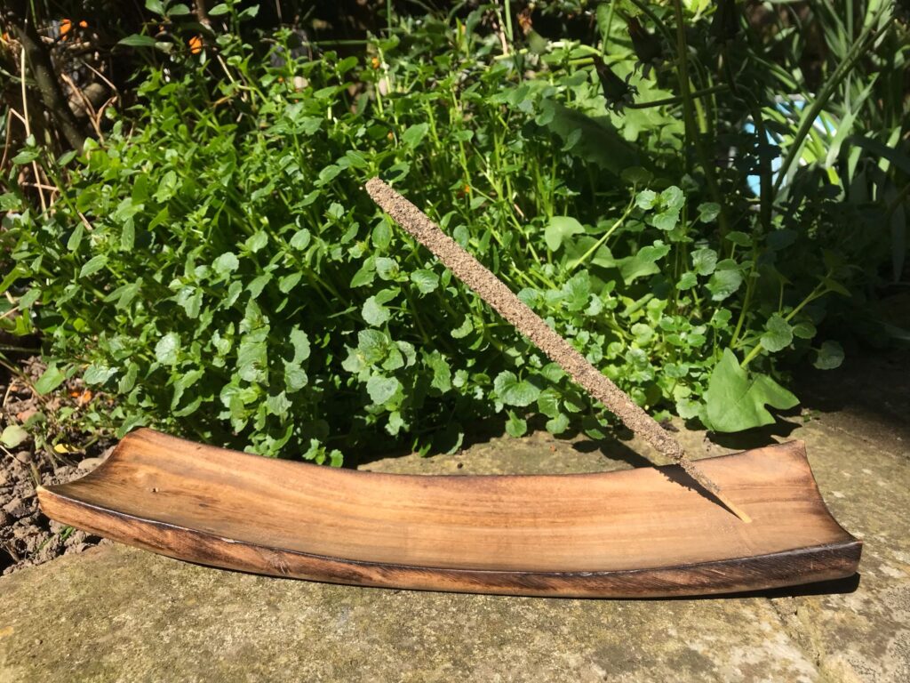 Wooden Boat Incense Holder